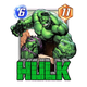 A image shows the Marvel Snap card Hulk.